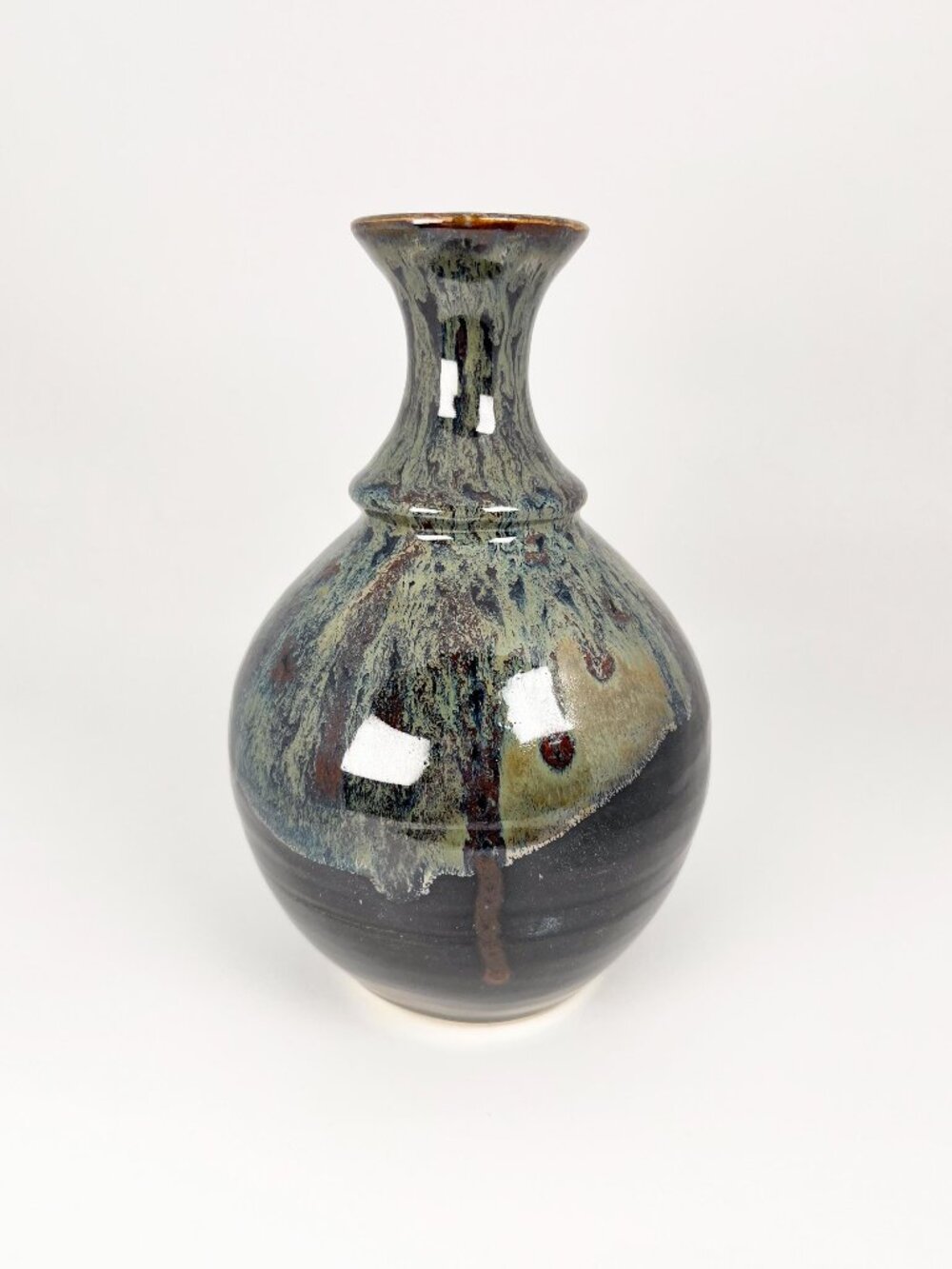 Studio pottery ceramic large decorative vase